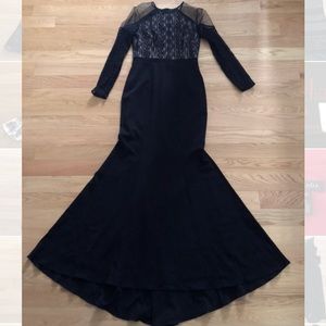 Black evening gown